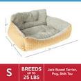 thumbnail image 3 of Vibrant Life Small Lounger Dog Bed, Ochre, 3 of 7