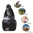 thumbnail image 5 of Lsque Black Cobra Snake Pattern Cross Chest Bag Diagonally – Premium Durable Front Chest Sling with Adjustable Padded Strap, High-Capacity Storage, 5 of 8