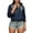 1016Blue208, variant on VNKIDY Sweatshirt Women Distressed Denim Hoodie Asymmetrical Jacket Long Sleeve Zip Up Outerwear With Cowl Neck Front Pockets For Casual Streetwear Fashion Solid Color Coats Fashionable Dailywear