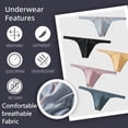 thumbnail image 2 of Kudavo Men's Underwear G-String Quick-Drying Bikini T-Back Stretchy All Day Comfort Multi01/3pack S, 2 of 9