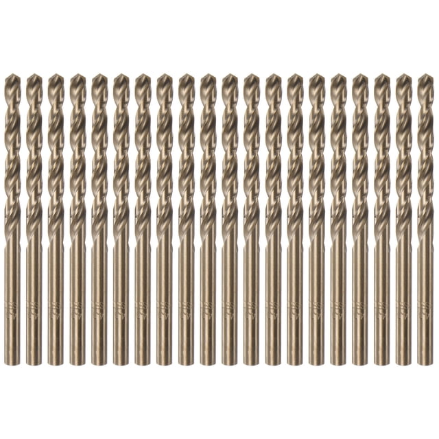 20uds Cobalto Taladro taladro 5mm Perforación Diámetro M35 Helicoidales Hexagonal Vástago taladros para Acero, Aluminio, Cobre, Blanda Aleación Acero, Madera, Plástico