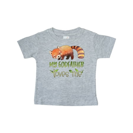 

Inktastic My Godfather Loves Me Cute Red Panda Gift Baby Boy or Baby Girl T-Shirt