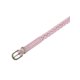 thumbnail image 2 of Cinturón delgado trenzado para mujer, cordón de cintura, decoración retro casual para vestidos y camisetas, cinturones pequeños 39.0x0.3" Rosa, 2 of 6