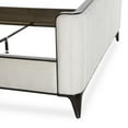 thumbnail image 6 of Paris Chic Cal. King Channel Tufted Velvet Bed - Ivory/Espresso, 6 of 11