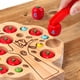 thumbnail image 3 of Juguete de habilidad motora fina para niños pequeños – Juguete magnético para árbol frutal para recoger manzanas – Rompecabezas de clasificación de colores y formas de madera – Juguete educa, 3 of 5