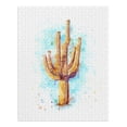 thumbnail image 2 of Saguaro Cactus, Watercolor (1000 Piece Puzzle, Size 19x27, Challenging Jigsaw Puzzle for Adults and Family, Made in USA), 2 of 4