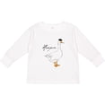 thumbnail image 3 of Inktastic French Goose says Honque Boys or Girls Long Sleeve Toddler T-Shirt, 3 of 5