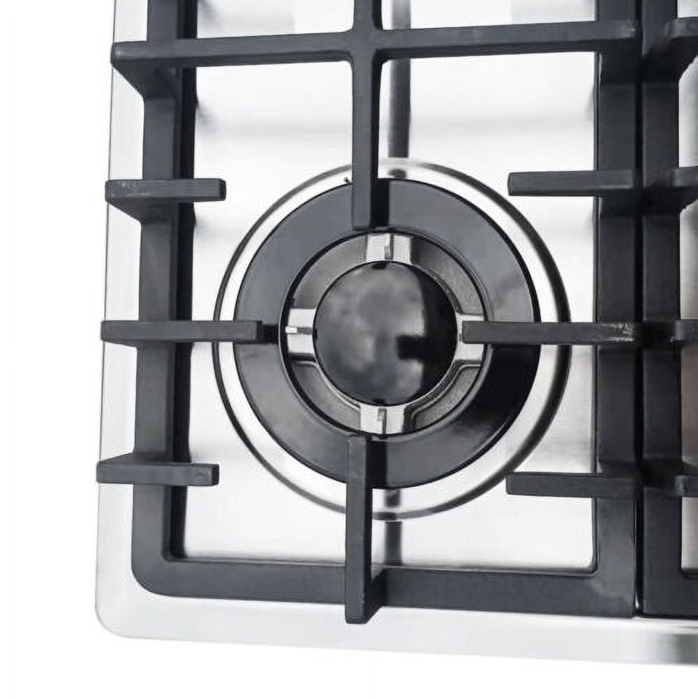 23inch 4 Burner Built-In Stove Top Gas Cooktop Kitchen Easy to Clean Gas Cooking