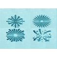 thumbnail image 1 of Ahgly Company Indoor Rectangle Patterned Electric Blue Area Rugs, 5' x 7', 1 of 1