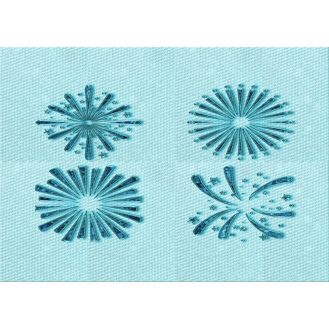 Ahgly Company Tapis Rectangulaire Lavable en Machine Intérieur Transitionnel Bleu Électrique, 2 Pieds x 4 Pieds