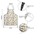 thumbnail image 3 of Cartoon Construction Vehicles Stars White Pattern Kids Aprons for Girls and Boys,Adjustable Neck Strap Toddler Aprons for Kids Cooking Baking, 3 of 6