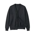 thumbnail image 6 of Mens V Neck Cardigan Zaewscy Men's V Neck Button Down Cardigan Long Sleeve Loose Casual Jacket Dark Gray XXXL, 6 of 6