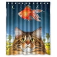 thumbnail image 1 of YUSDECOR Ensemble de Rideau de Douche Imperméable avec Crochets Accessoires de Salle de Bain Taille 60x72 Pouces, 1 of 2