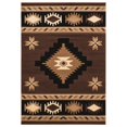 thumbnail image 1 of United Weavers of America 2050 10450 24 1 ft. 10 in. x 2 ft. 8 in. Bristol Caliente Brown Rectangle Accent Rug, 1 of 5