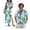 Tropical Leaves Print, variant on Jeiento Hawaii Coconut Tree Couples Matching Outfits Womens Hawaiian Dresses Mens Short Sleeve Button Down Shirts Maxi Summer Dresses for Women Casual Long Sleeveless Crewneck Dress, Blue