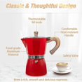 thumbnail image 2 of Espresso Machine, Aluminum Stovetop Coffee Maker, 300ml/6 Cups, 2 of 5
