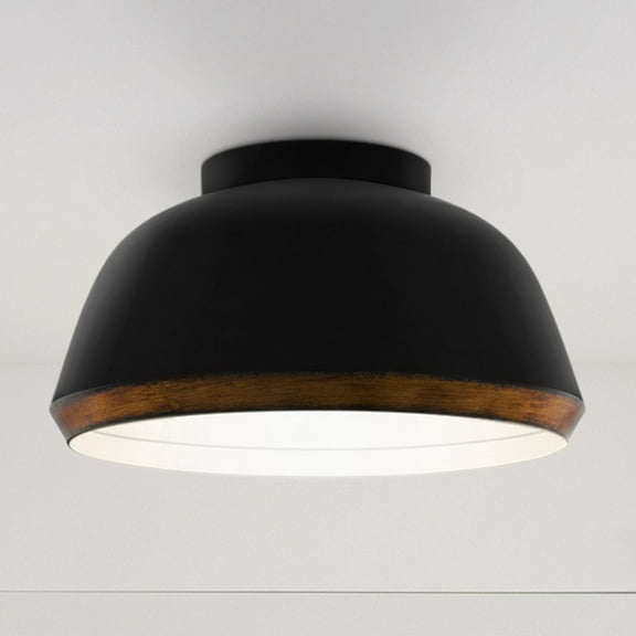 Luxury Modern Rustic Ceiling Light, Matte Black, UQL5910