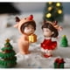 thumbnail image 4 of Mini estatuilla de pareja de Navidad, adorno de decoración de jardín, juguete para niños, adornos de paisaje en miniatura, estatua de personas, artesanía de resina, 1 par（Style10 8PCS, 4 of 5