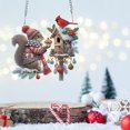 thumbnail image 4 of Acrílico Forma Especial Búho Navidad para Ventana Pared, 4 of 9