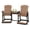 Black, Cedar, variant on DutchCrafters Plastic Poly Outdoor Bistro Set with 2 Chairs and Attached Center Table, 3 Piece Patio Furniture Set - Amish Made in USA