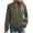Army Green, variant on Womens Zip Up Jackets No Hood Coat Long Sleeve Casual Full Zipper Sweatshirt with Pockets Solid Color Fall Clothes (XL, White)
