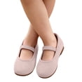 thumbnail image 2 of Toddler Girls Princess Flat Shoes, Non Slip Soft Comfort Sole Slip On Lightweight Dress Footwear for Everyday Use Beige 5 Years, 2 of 7