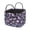 Butterfly Floral Print, variant on Garronmavis Blue Patchwork Quilted Laundry Basket with Handles, Foldable Large Capacity Fabric Laundry Hamper Decorative Storage Bin for Bedroom, Nursery, Bathroom
