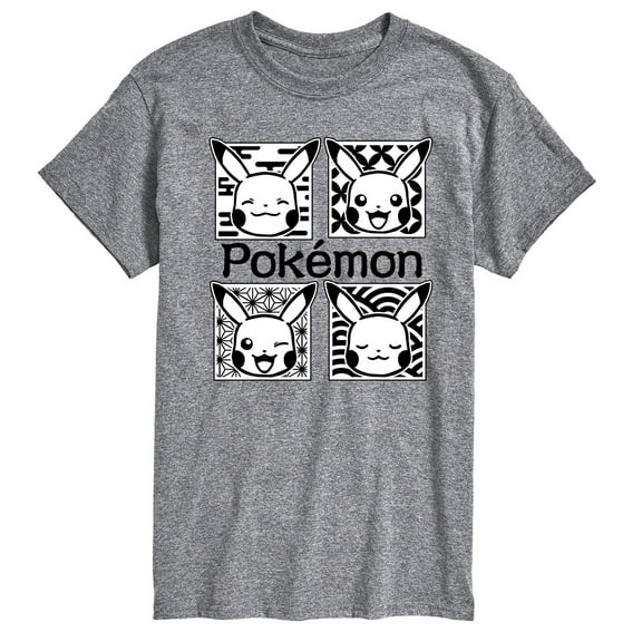 Pokémon - Wagara Grid Pikachu  - Men's Short Sleeve Graphic T-Shirt