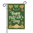 thumbnail image 2 of Happy St. Patrick's Day/Easter Day Outdoor Flags Irish Outdoor Flag Bunny Rabit Eggs Truck 2 Yard Flags12.5''×18''2PCS Linen Vertical Double Sided Welcome Flag for Home,Holiday Gift, 2 of 3