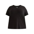 thumbnail image 6 of Terra & Sky Women’s Plus V-Neck Tee with Short-Sleeves, 2-Pack, Sizes 0X-5X, 6 of 6