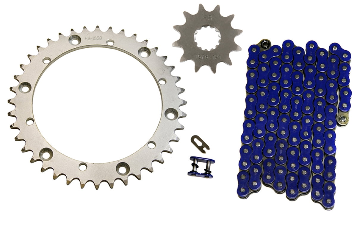 X-Ring Chain and 12//40 Sprocket Set 2001-2005 Yamaha Raptor 660 More Power