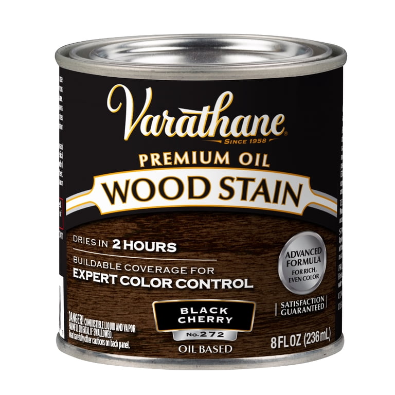 Varathane Premium Oil-Based Wood Stain, Black Cherry, Half Pint photo 8