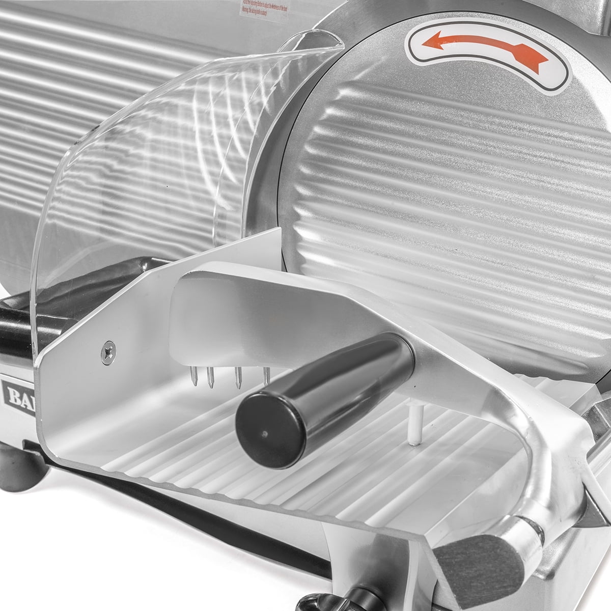 Barton Commercial Meat Slicer, 10" Electric Food Slicer, Semi-Auto 250W Stainless Steel Deli Meat Slicer, Adjustable Thickness for Meat, Cheese, Veggies, Ham, Fruit