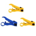 thumbnail image 4 of Riwesomey Cable de alambre pelador de cortador universal para herramienta de pelado coaxial UTP/STP RG59/6/7/11 de alambre plano o Artesanía Amarillo, 4 of 6