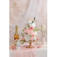 thumbnail image 2 of Fake Flowers Artificial Flowers Peonies Bulbous Chrysanthemum Daisy Hydrangea Sunflower Violets Dahlia Daffodils Epiphyllum Orchid Cherry Blossom Camellia Leyaron (Pink), 2 of 18