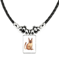 thumbnail image 1 of Collar de gato siames miaoji pintura acuarela colgante de cuerda de cuero, 1 of 3