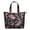 Black-36, variant on Boho Chic Paisley Floral Weekender Bag - Interior Zippered Section for Tech Gear