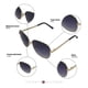 thumbnail image 4 of Lentes de Sol Tommy Hilfiger Outlook Mujer Marco de Metal Dorado Filtro 100% UV, 4 of 5