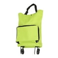 thumbnail image 3 of Foldable Cart Bag, Foldable Shopping Cart Multifunction Zipper Sturdy Portable With Wheels For Camping Green, 3 of 8