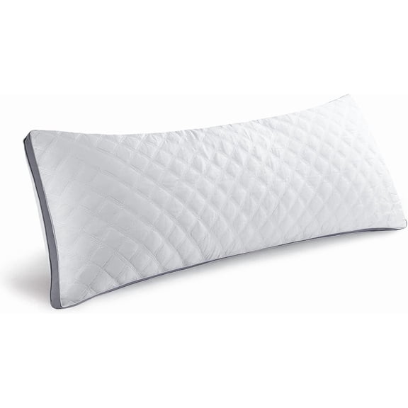 Body Pillow Insert - Full for Adults Large Long Bed Side Sleeper Firm Breathable Support 20 x 54 Inch White