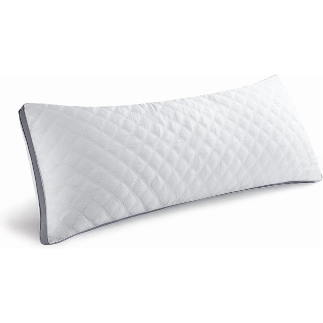 Body Pillow Insert - Full Body Pillow for Adults - Large Long Bed Pillow for Side Sleeper - Firm Breathable Support - 20 x 54 Inch - White