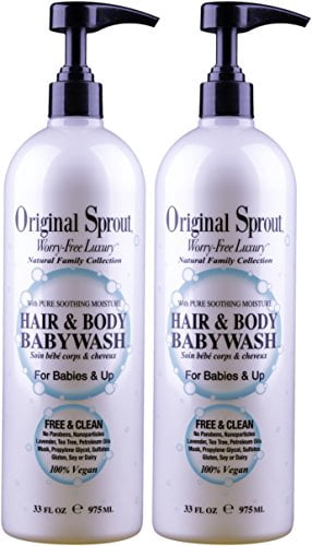 original sprout hair & body baby wash