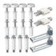 thumbnail image 5 of para puertas, Kits de herramientas de reparación de para puertas plegables Piezas de repuesto de metal para puertas gruesas, Puertas Macarena Conector de pista de hardware, 5 of 7