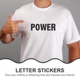 thumbnail image 4 of 10 Sheets Iron On Letters Heat Transfer Letters Sticker Heat Transfer T-shirt Sticker, 4 of 8