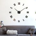 thumbnail image 3 of Cateissary Nuevo gran espejo romano reloj sala de estar moderno autoadhesivo DIY reloj de pared pegatina decoración del hogar reloj acrílico Decoración del hogar, 3 of 6