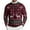 Wine R, variant on Stamzod Christmas Sweaters for Men Reindeer Printed Crewneck Oversized Sweater Holiday Party Casual Long Sleeve Pullover Tops Khaki Q XXL
