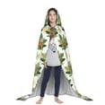 thumbnail image 3 of Honeii Sloth Sitting Tropical Leaves Print Poncho Cape, Cloak Coat, Snuggly Hooded Wearable Blanket, Hooded Cape For Teenagers,Halloween Costumes-Large, 3 of 7
