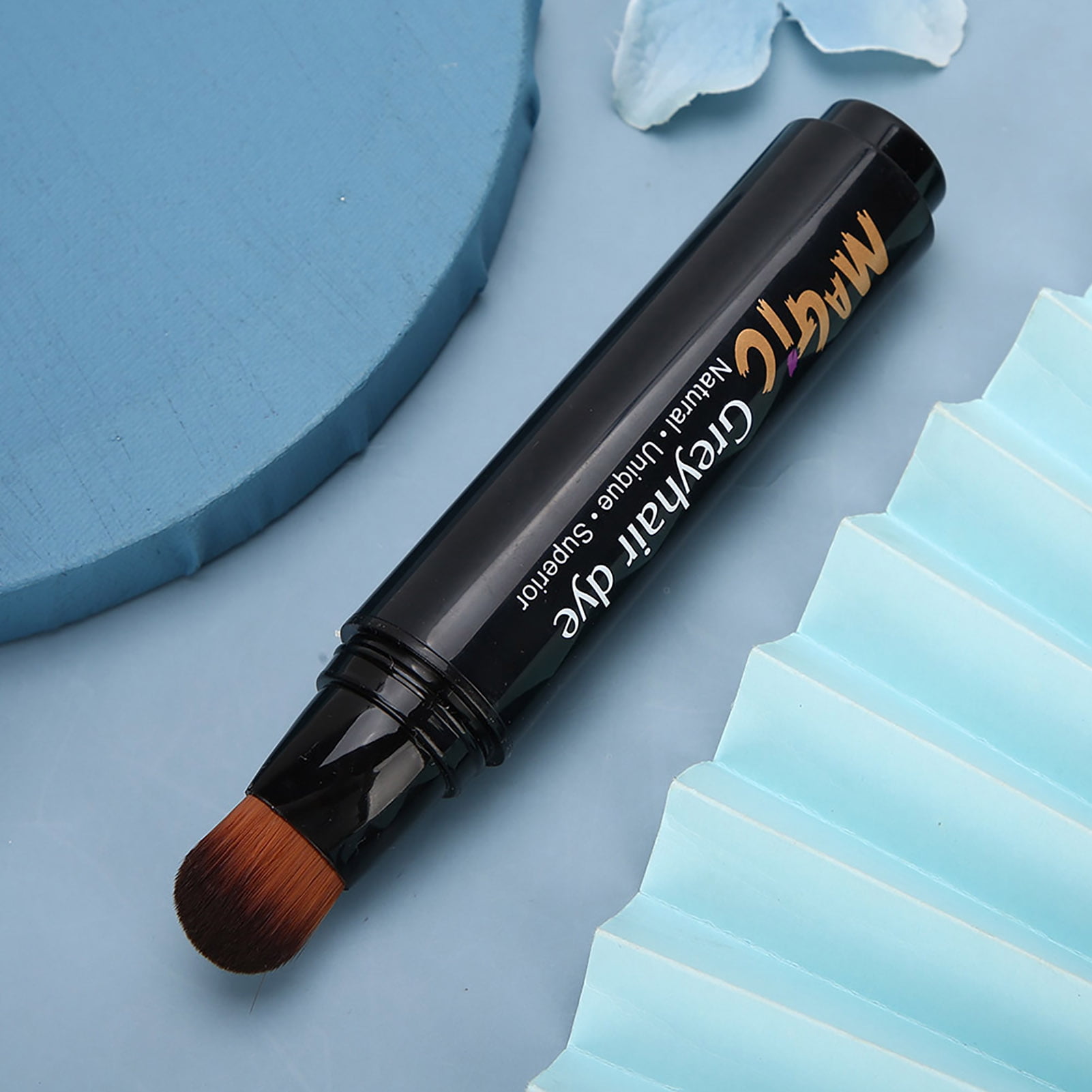 Black Hair Colour Stick Dark Brown Dye Brush Pen Root Color For