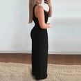 thumbnail image 6 of Sentmoon Music Festival Rompers Sleeveless Beach Outfits for Women Solid Color Regular Fit Casual Jumpsuits for Women Summer for Work and Office S-2XL, 6 of 7