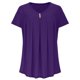 thumbnail image 5 of mfyjkho Tops Casuales Para Mujer, Camiseta Informal Holgada De Color Liso Con Cuello En V Y Manga Corta Para Mujer Tops Para Salir Xl, 5 of 7